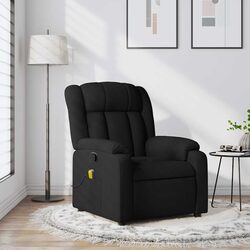 Comfortable Black Fabric Massage Recliner Chair