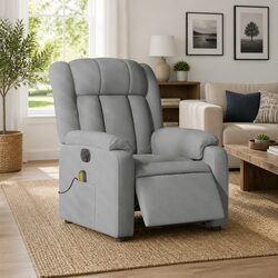 Comfortable Grey Electric Massage Recliner Chair