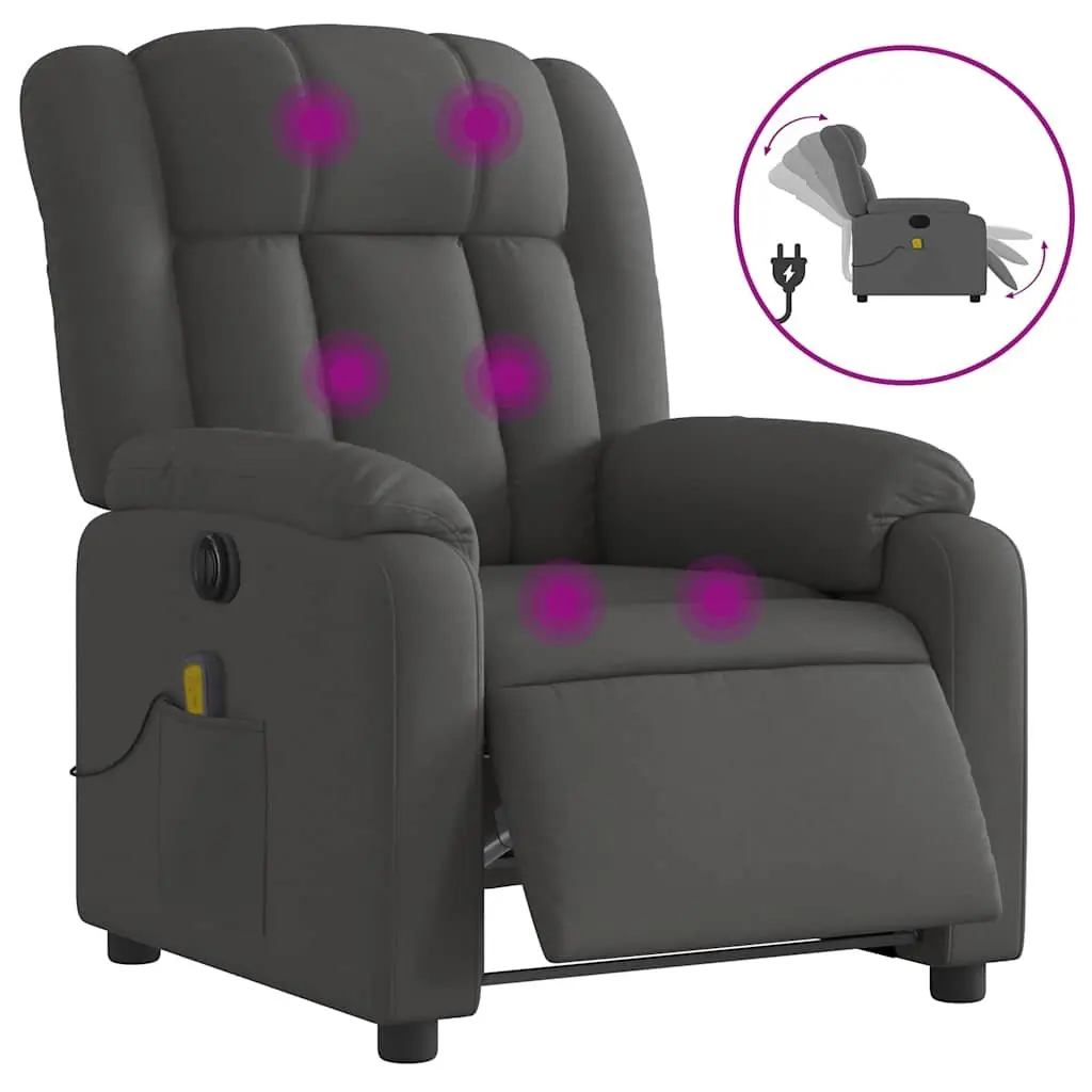 Electric Massage Recliner Chair in Grey