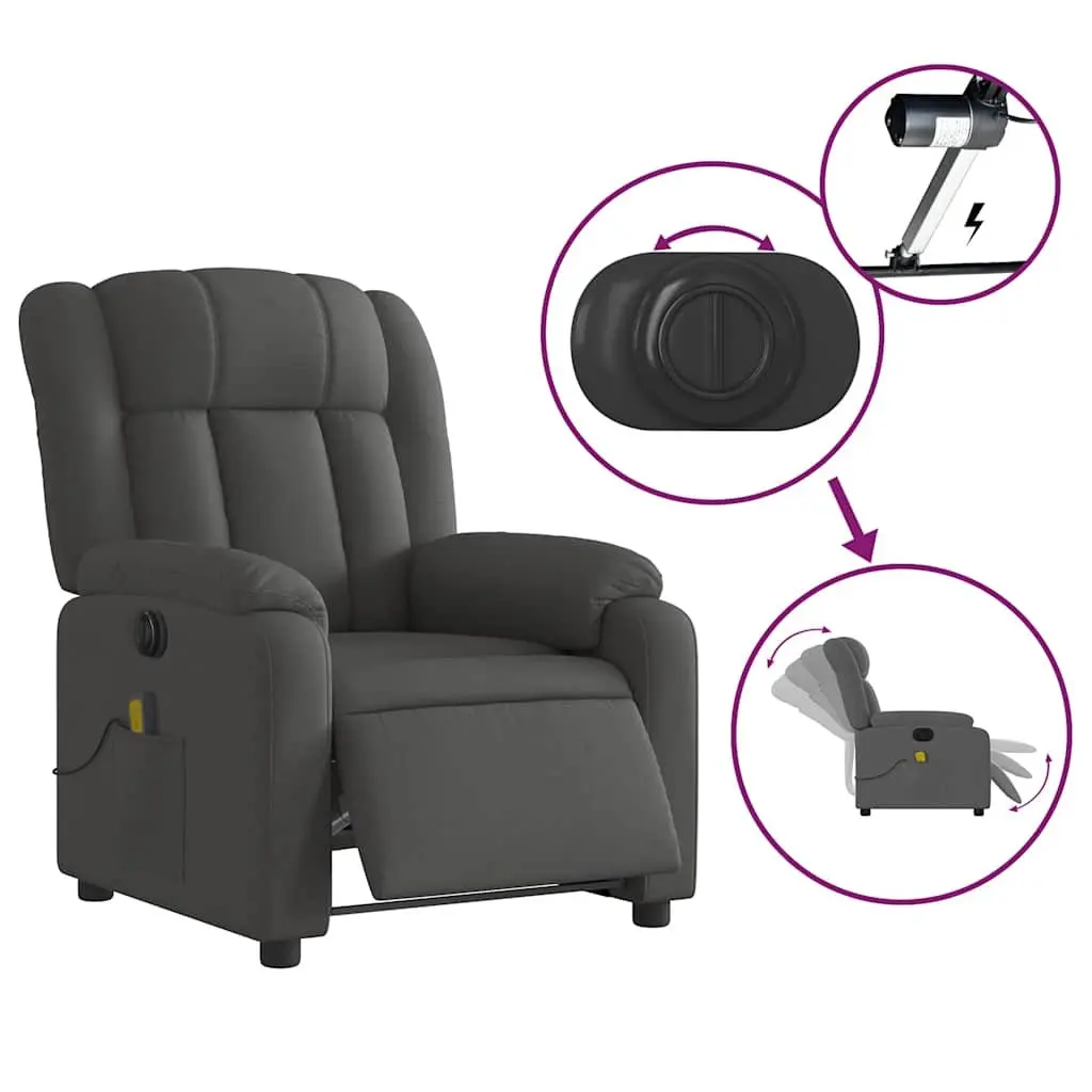 Electric Massage Recliner Chair in Grey