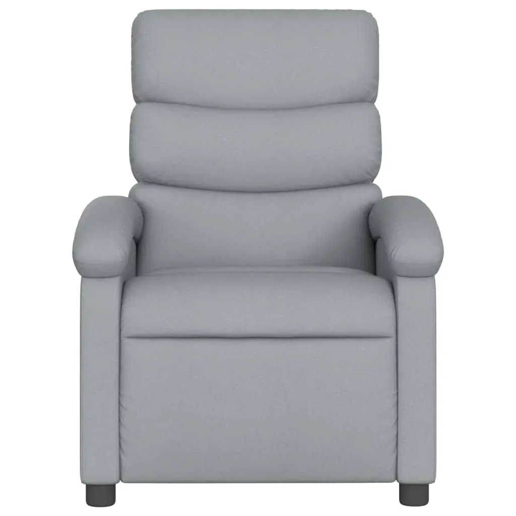 Grey Fabric Massage Recliner Chair