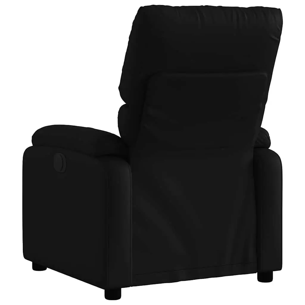 Black Faux Leather Recliner