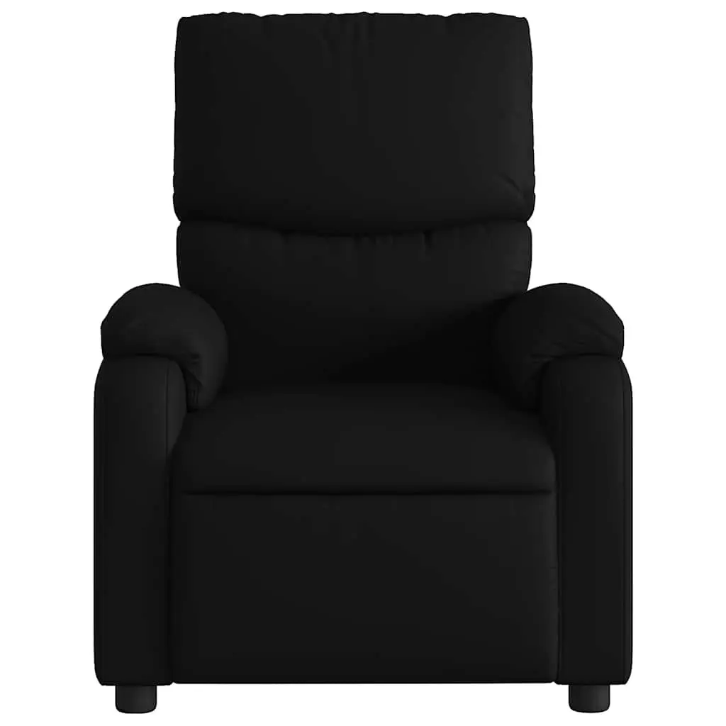 Black Faux Leather Recliner