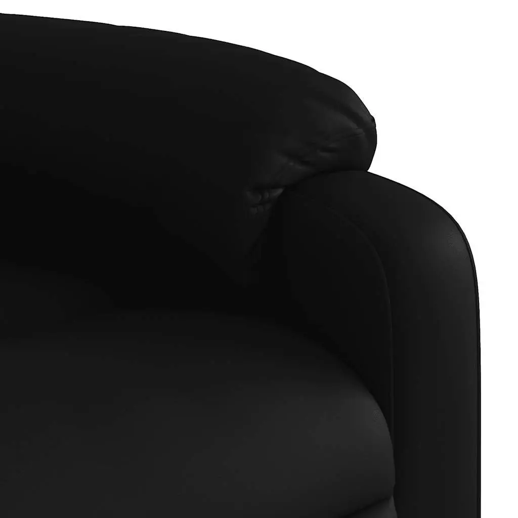 Black Faux Leather Recliner