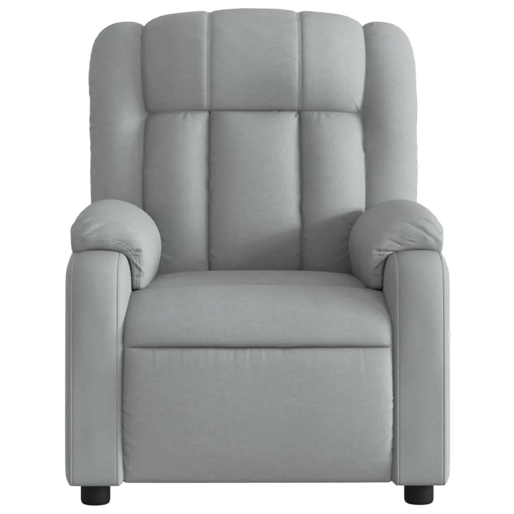 Grey Fabric Massage Recliner for Relaxation