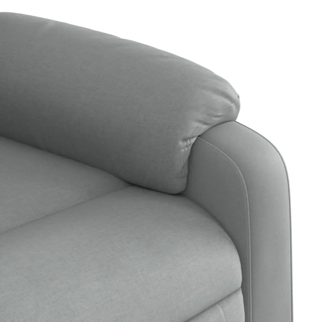 Grey Fabric Massage Recliner for Relaxation