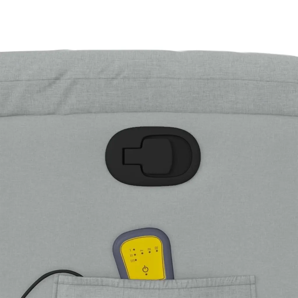 Grey Fabric Massage Recliner for Relaxation