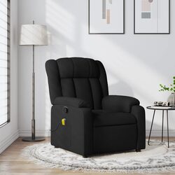 Comfort and Value in a Black Fabric Massage Recliner Chair