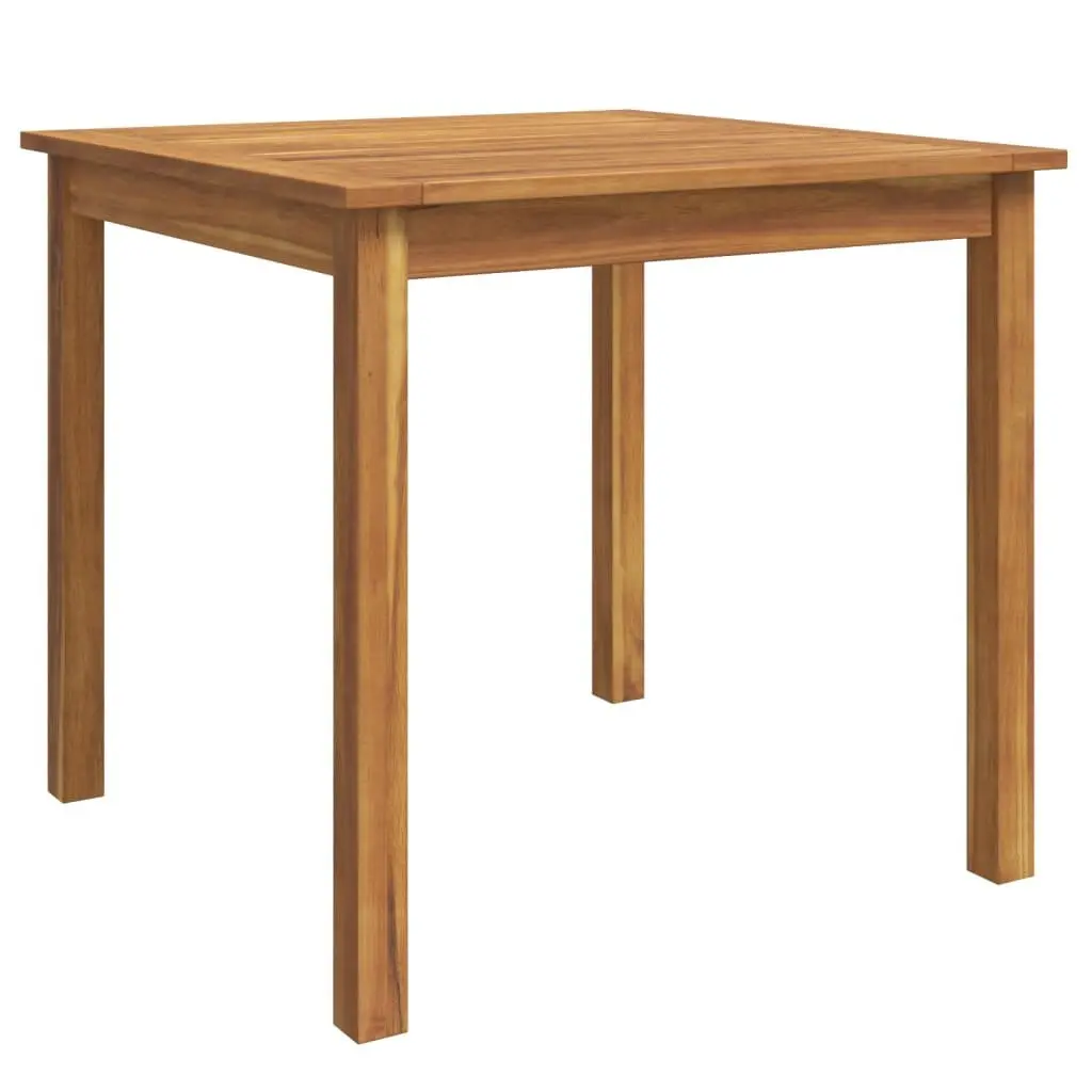 3 Piece Garden Dining Set Outdoor Furniture Solid Acacia Wood Brown Table Chairs
