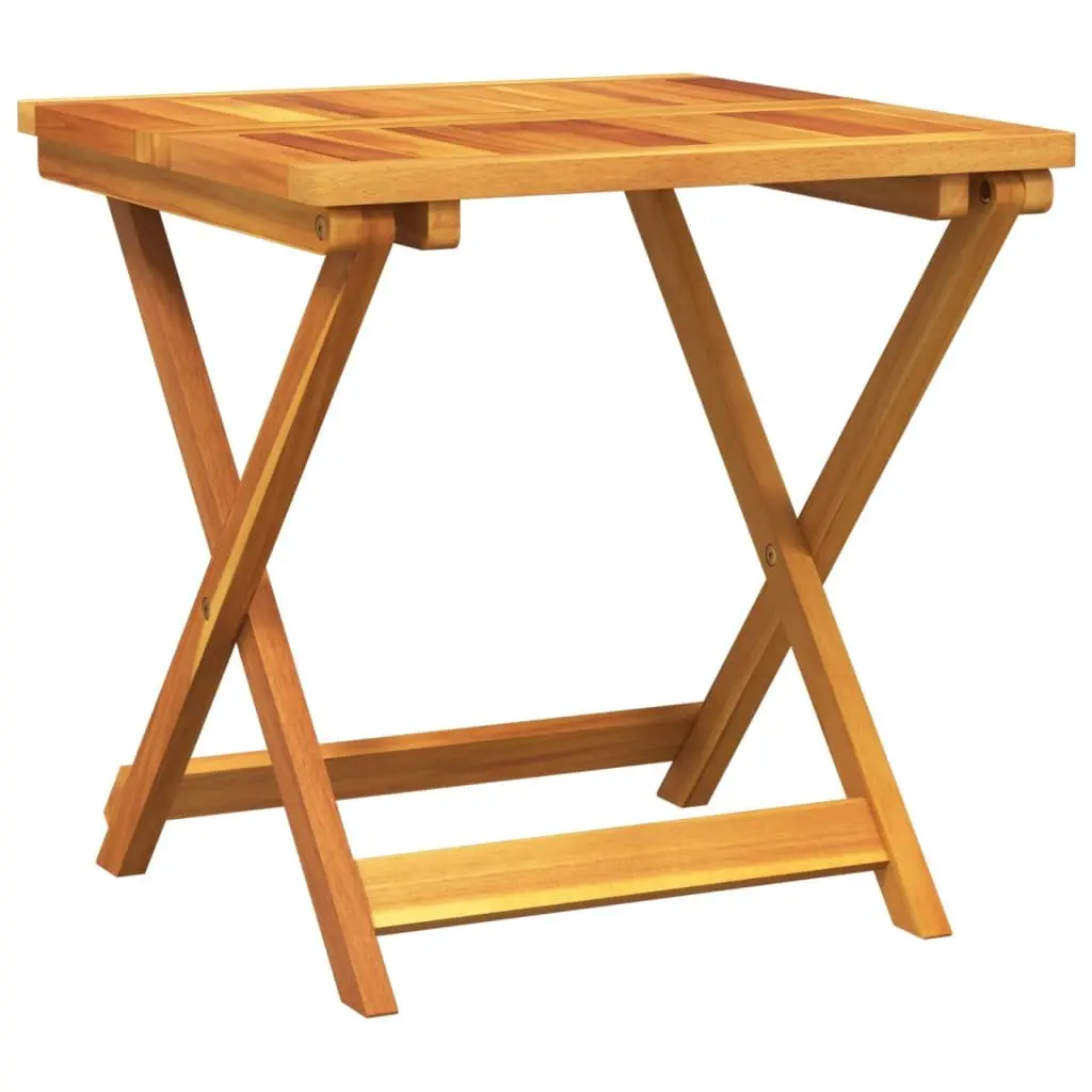Folding Garden Dining Set Outdoor Furniture 3 Piece Solid Wood Acacia Brown