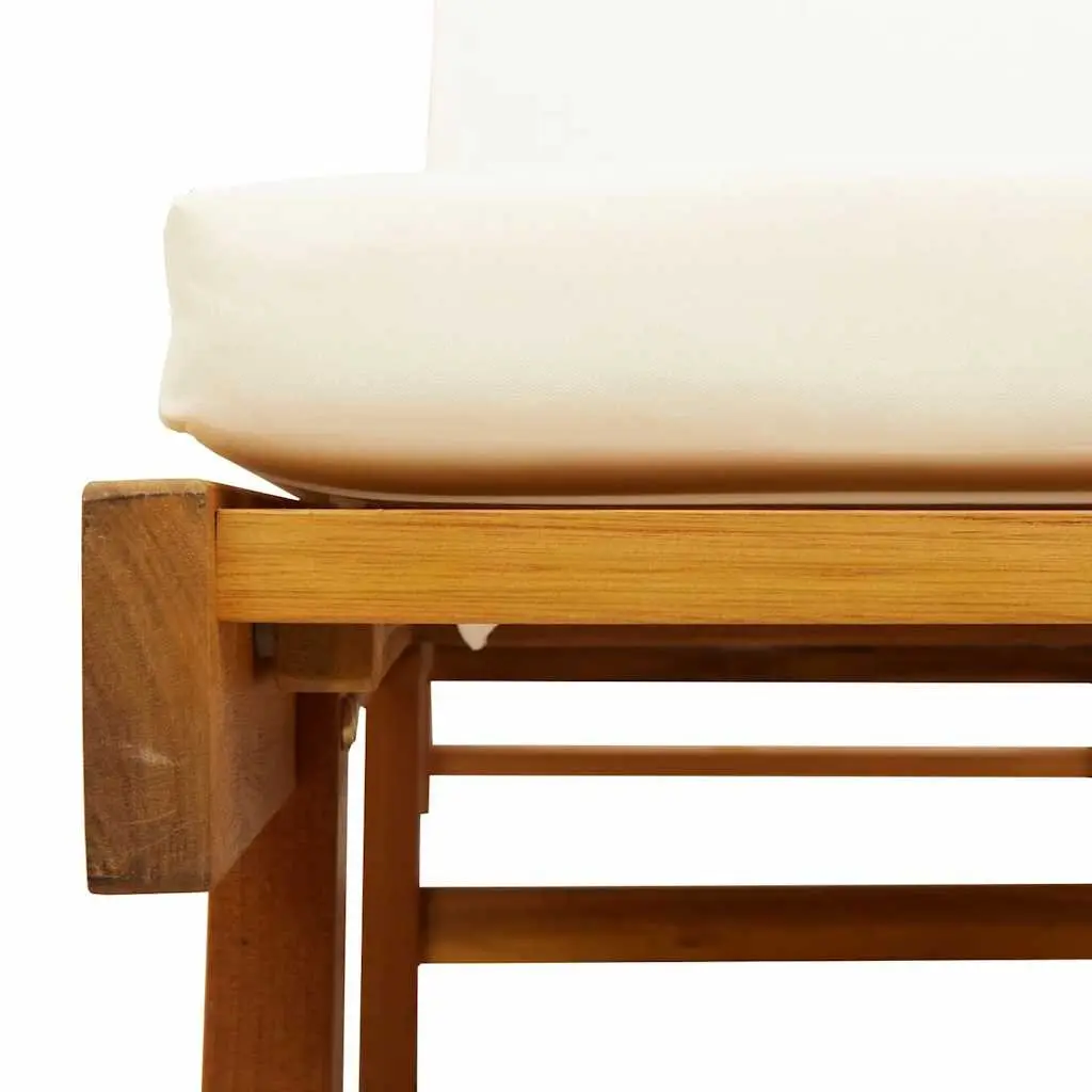 Sun Lounger with Pull-Out Table for Relaxation
