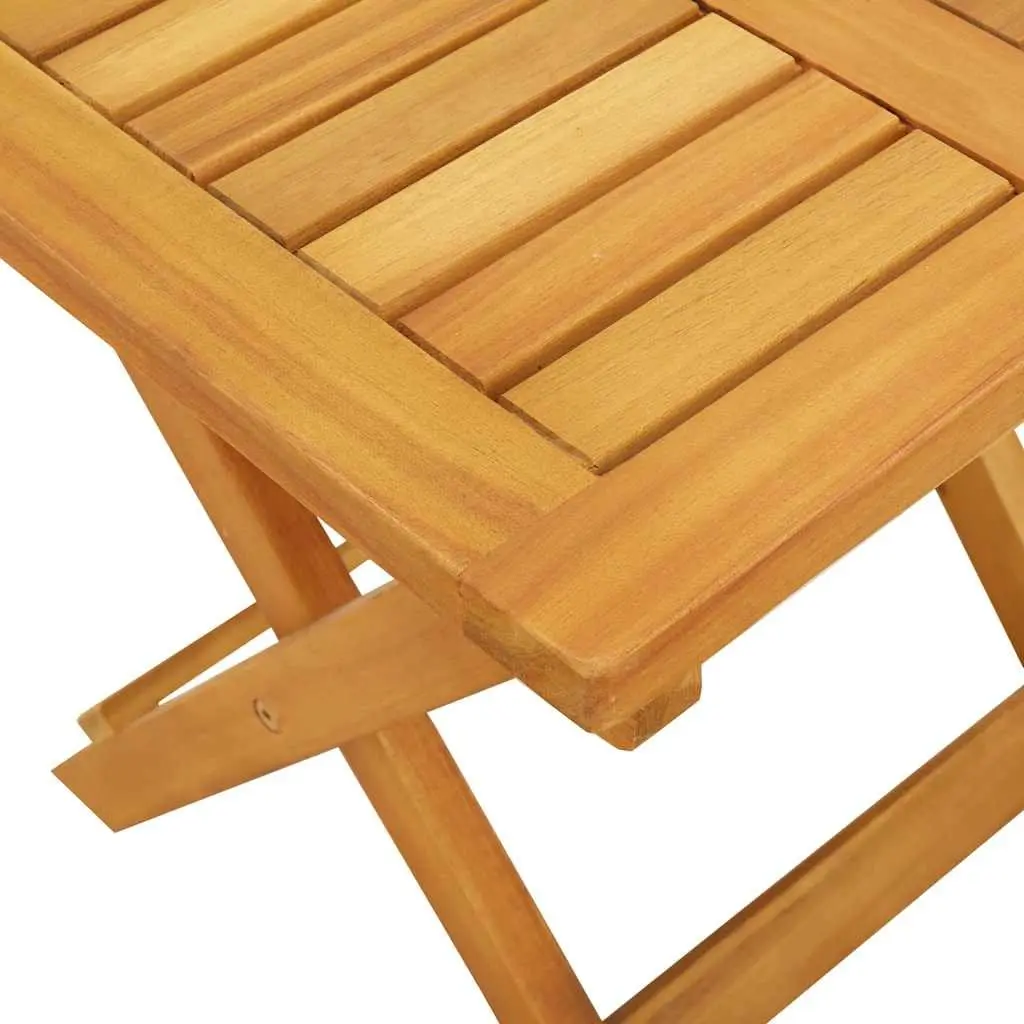 Sun Loungers Set 2 pcs Outdoor Furniture Solid Acacia Wood Brown