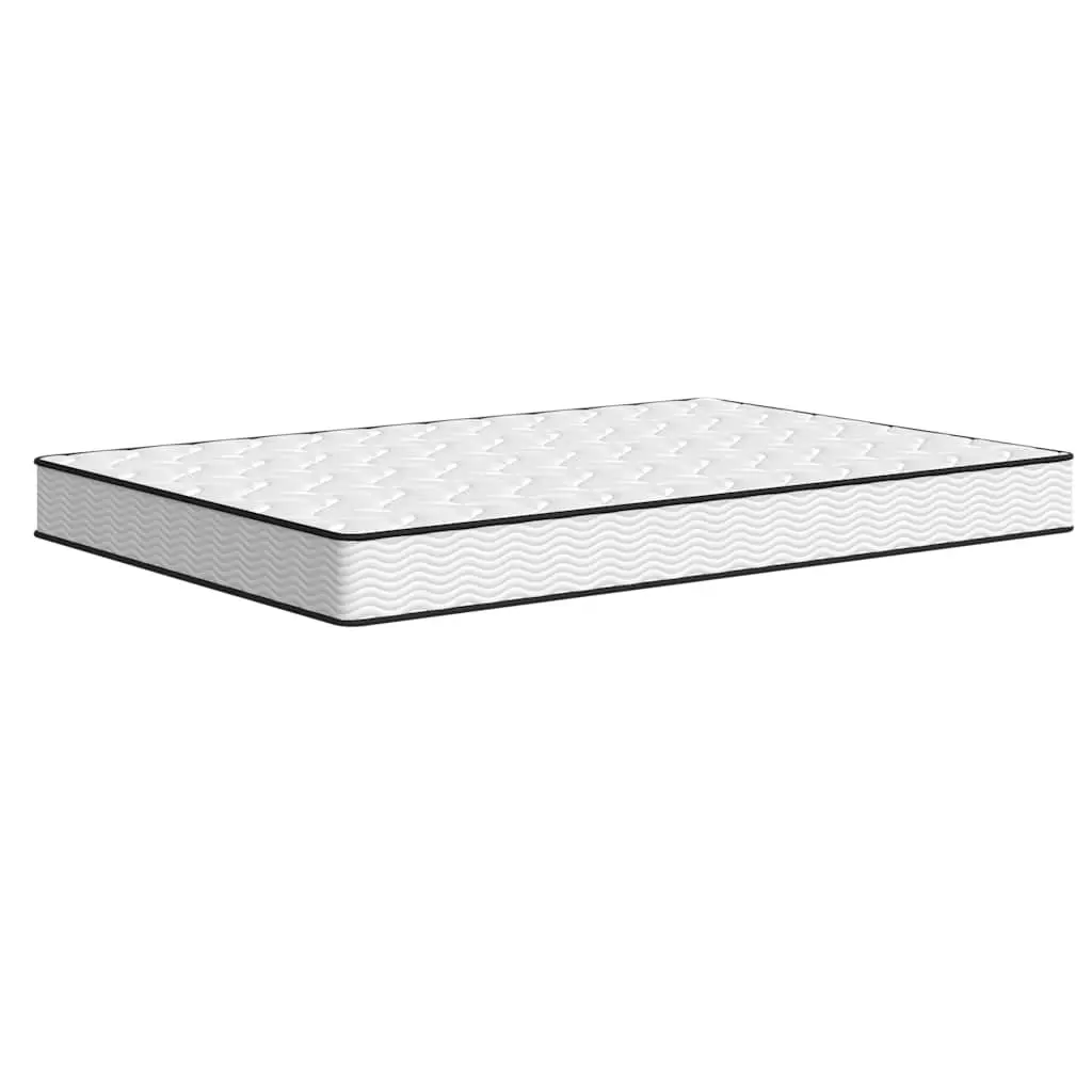 Bonnell Spring Mattress Double Size 137x190 cm Medium Firmness White Bedroom