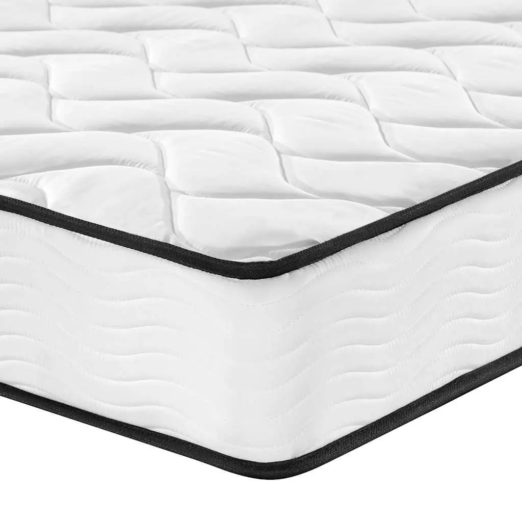 Bonnell Spring Mattress Double Size 137x190 cm Medium Firmness White Bedroom