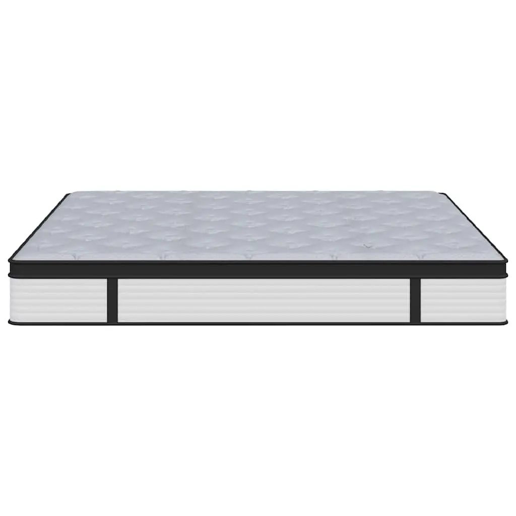 Pocket Spring Mattress Medium Firmness King Size 183x203 cm 7-Zone Support White