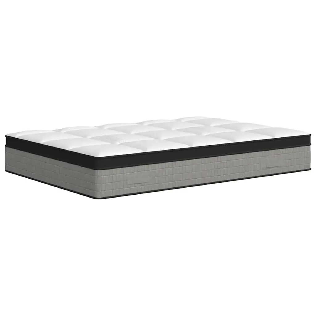 Pocket Spring Mattress Double Size Medium Plus 137x190 cm White Bedroom Sleeping