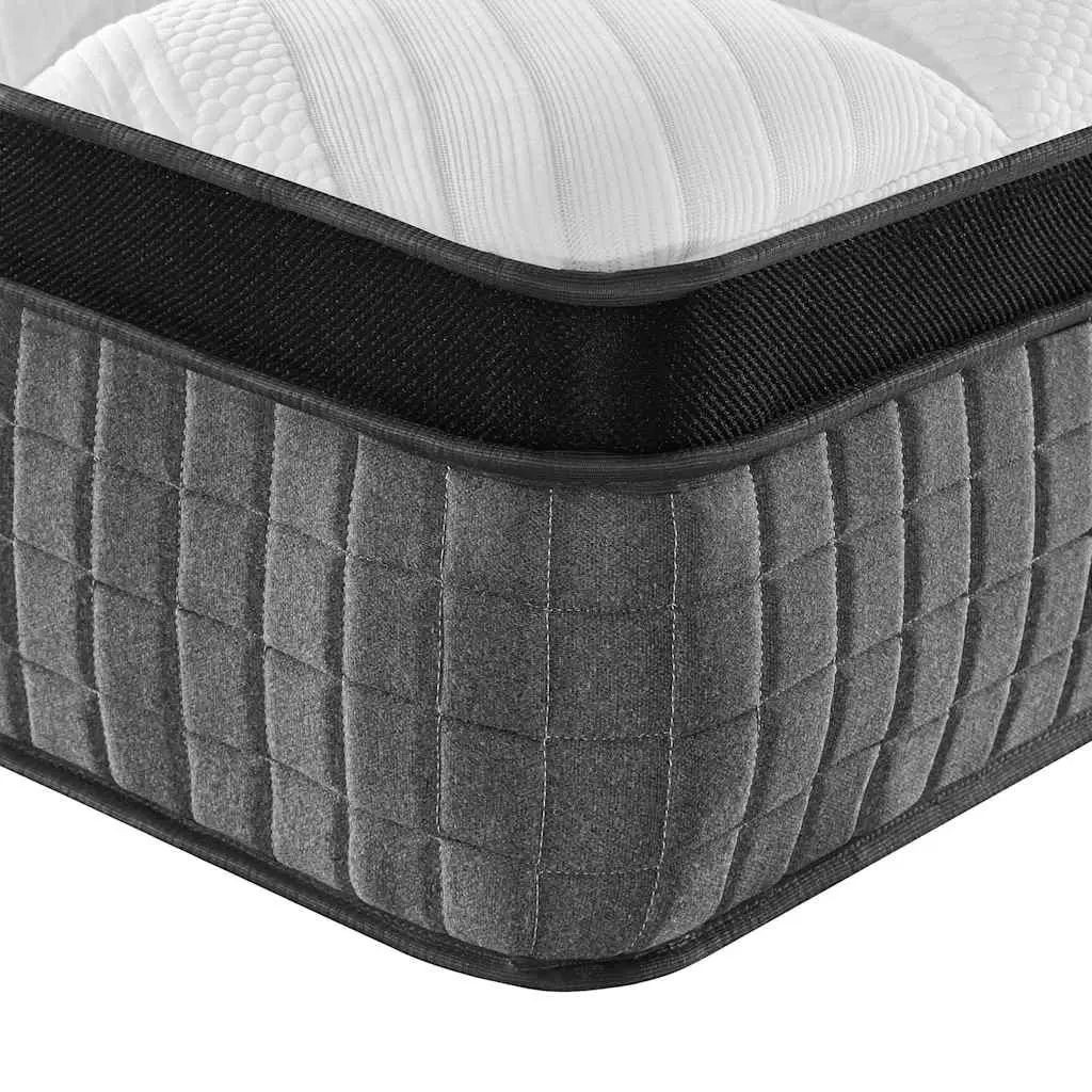 Pocket Spring Mattress Double Size Medium Plus 137x190 cm White Bedroom Sleeping