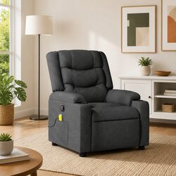 Reliable Grey Manual Recliner Chair with Massage