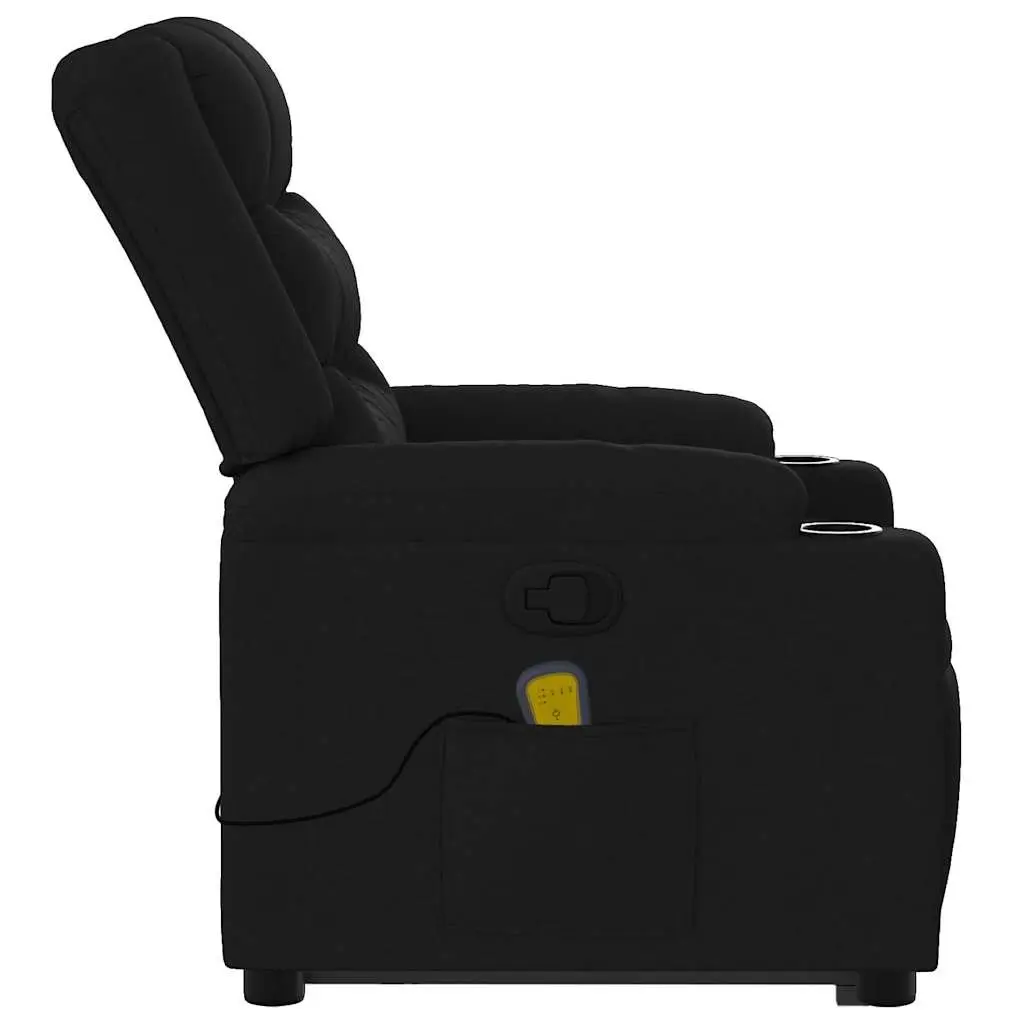Electric Massage Recliner Chair Power Lift Black Fabric