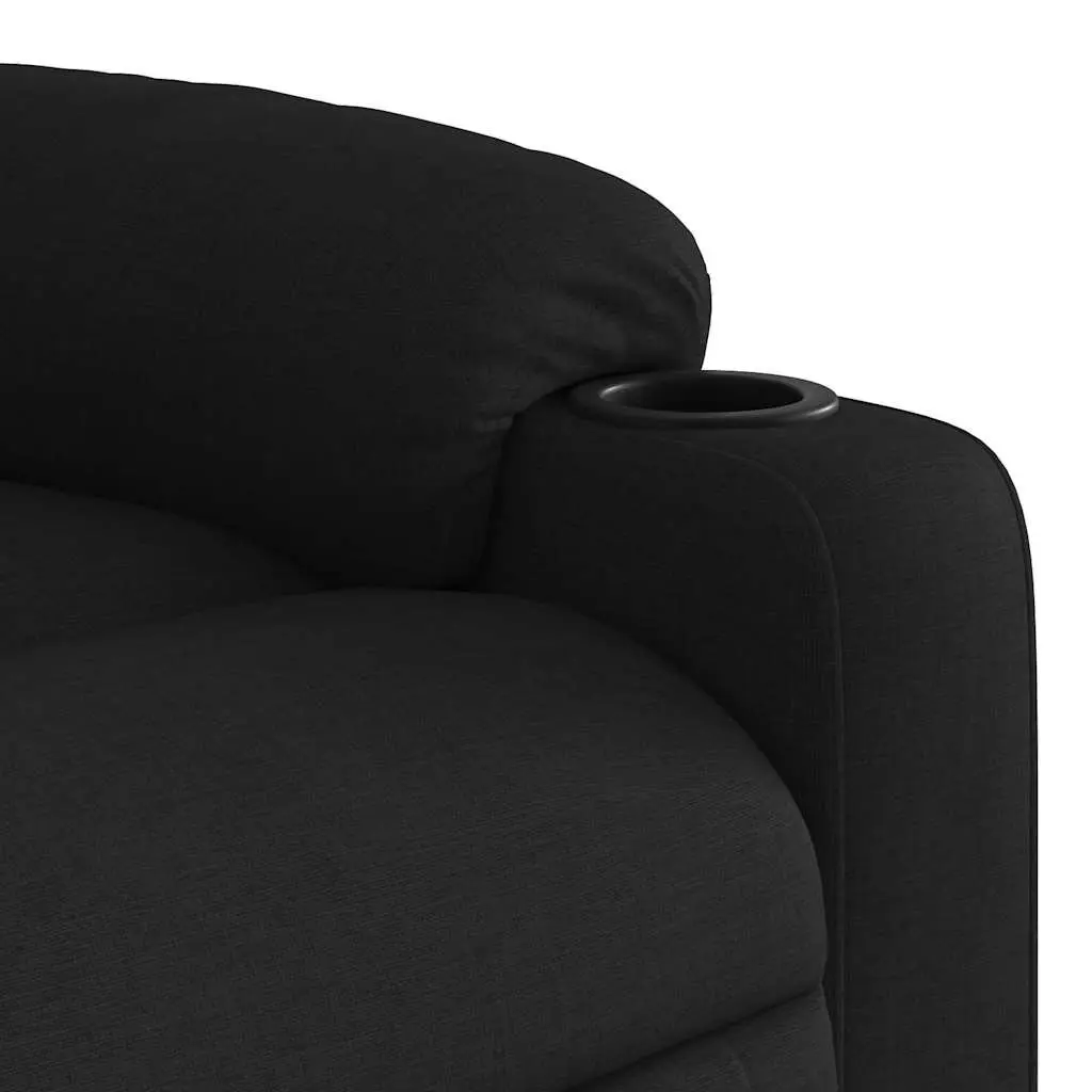 Electric Massage Recliner Chair Power Lift Black Fabric