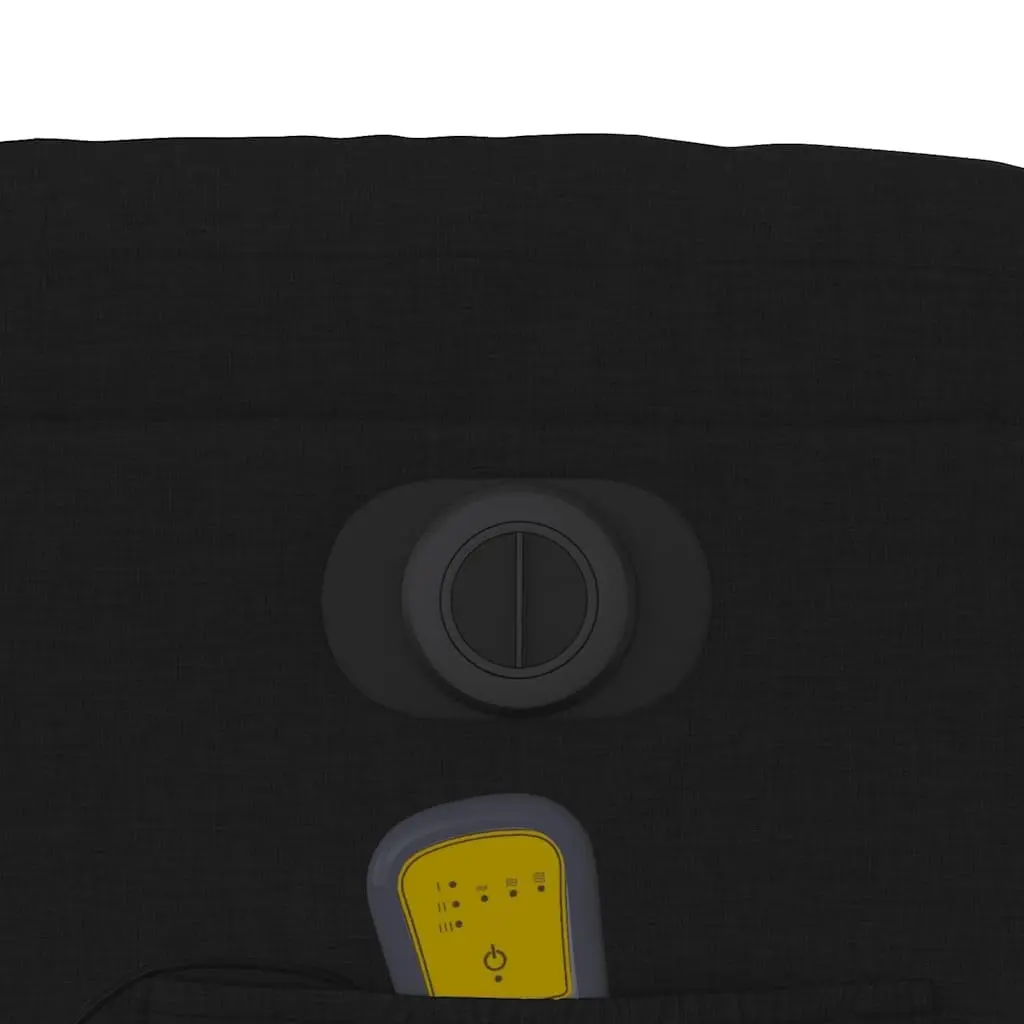 Electric Massage Recliner Chair Power Lift Function 135 Degrees Black Fabric