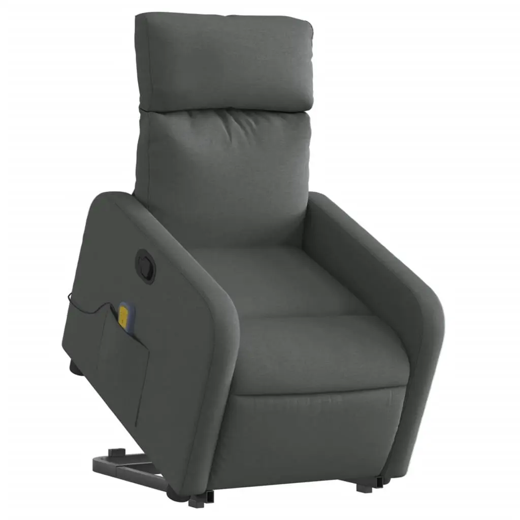 Electric Recliner Chair in Grey Fabric