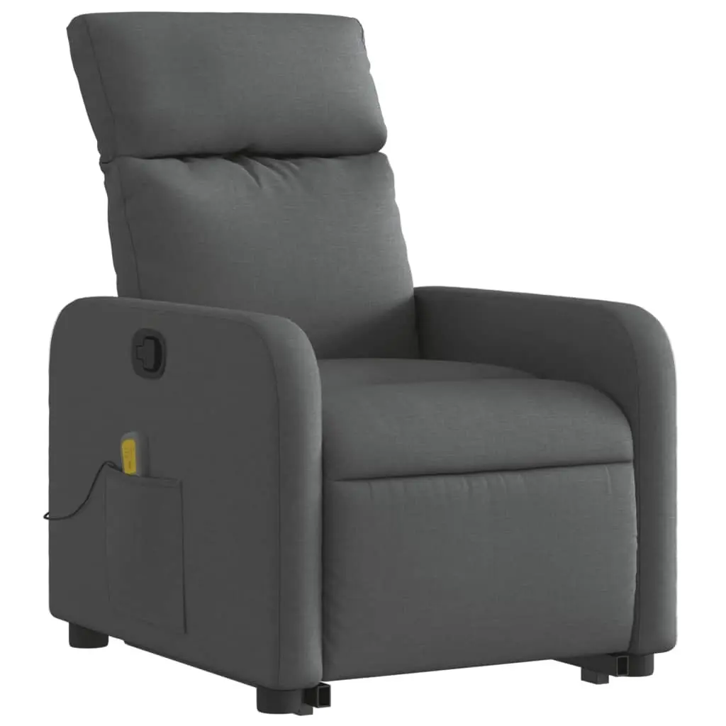 Electric Recliner Chair in Grey Fabric