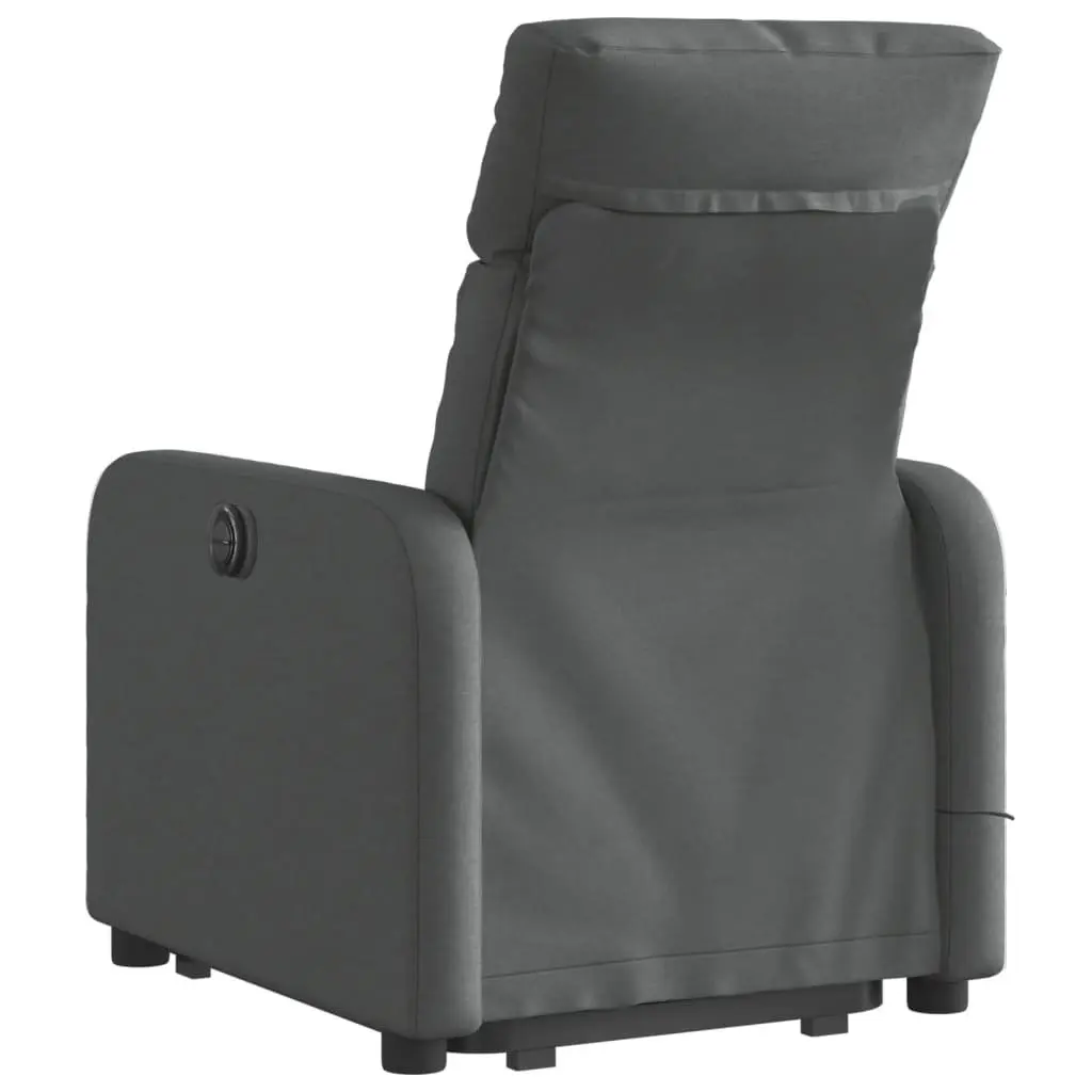 Electric Recliner Chair in Grey Fabric