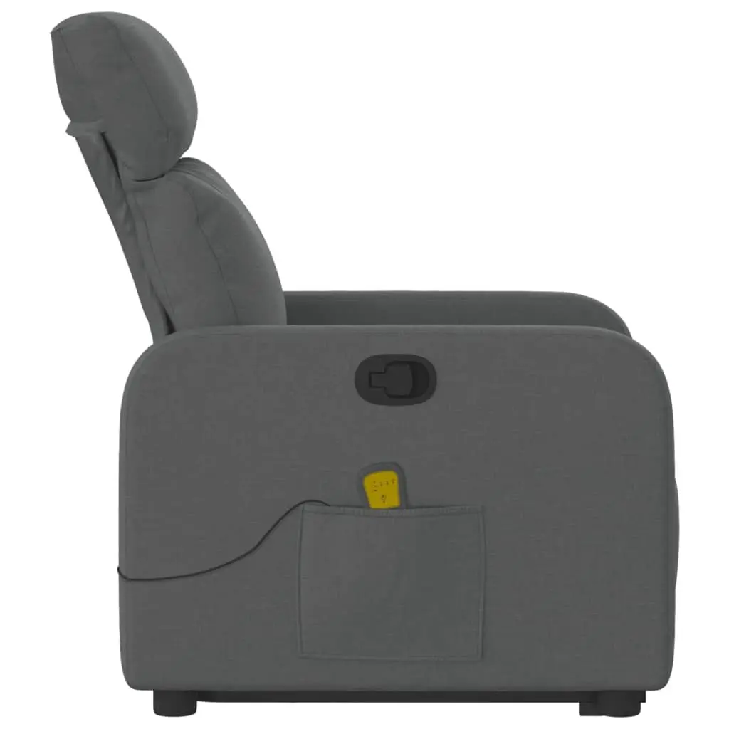Electric Recliner Chair in Grey Fabric