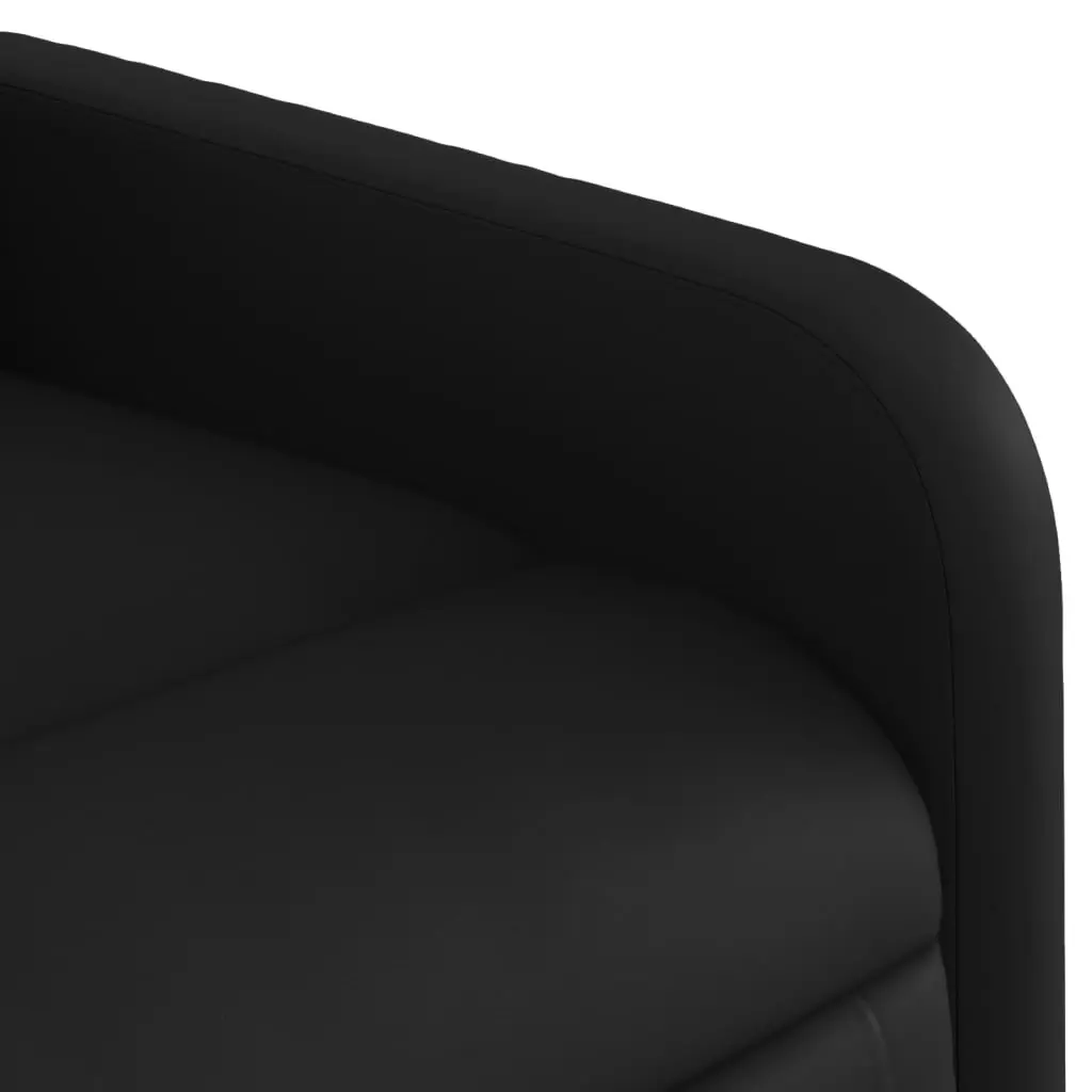 Electric Massage Recliner Chair Power Lift Function Adjustable Backrest Footrest Black Faux Leather