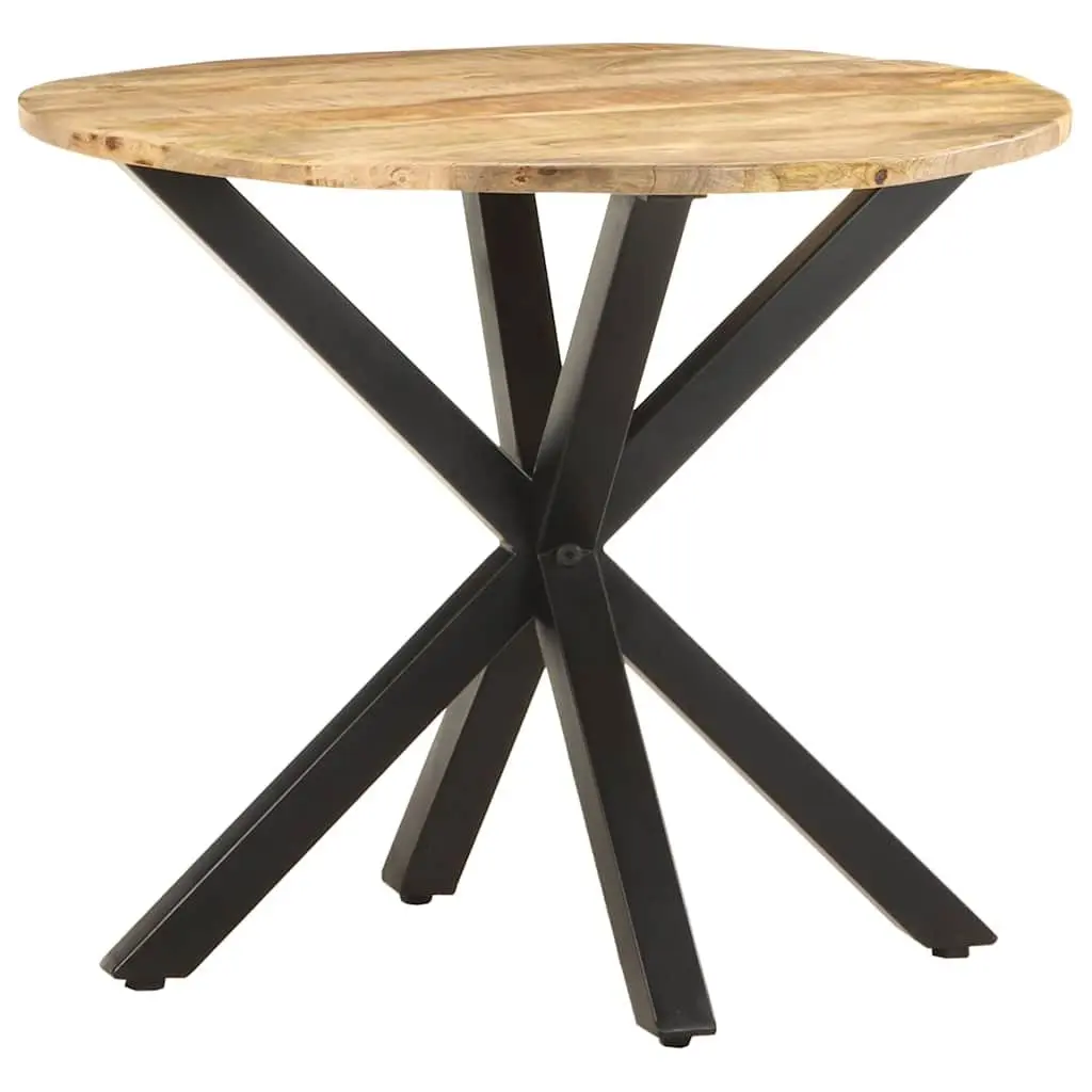 End Table 68x68x56 cm Brown Wooden Side Table Industrial Style Accent Furniture