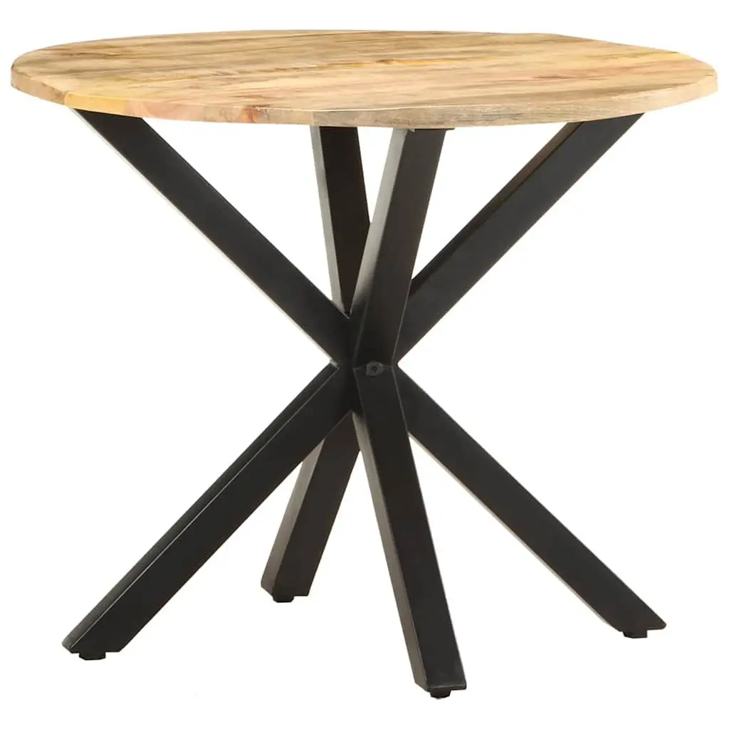 End Table 68x68x56 cm Brown Wooden Side Table Industrial Style Accent Furniture