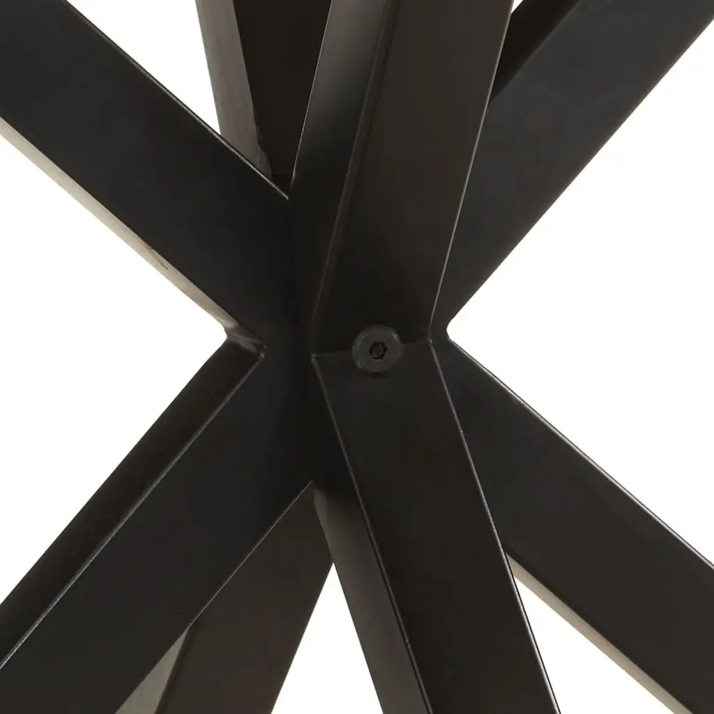 End Table 68x68x56 cm Brown Wooden Side Table Industrial Style Accent Furniture