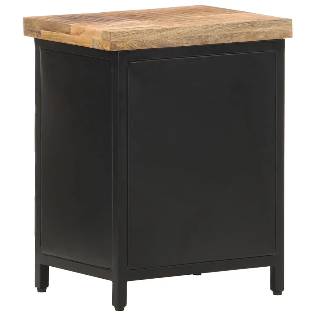 Bedside Cabinet Storage Drawer Door Table 40x30x52cm Brown