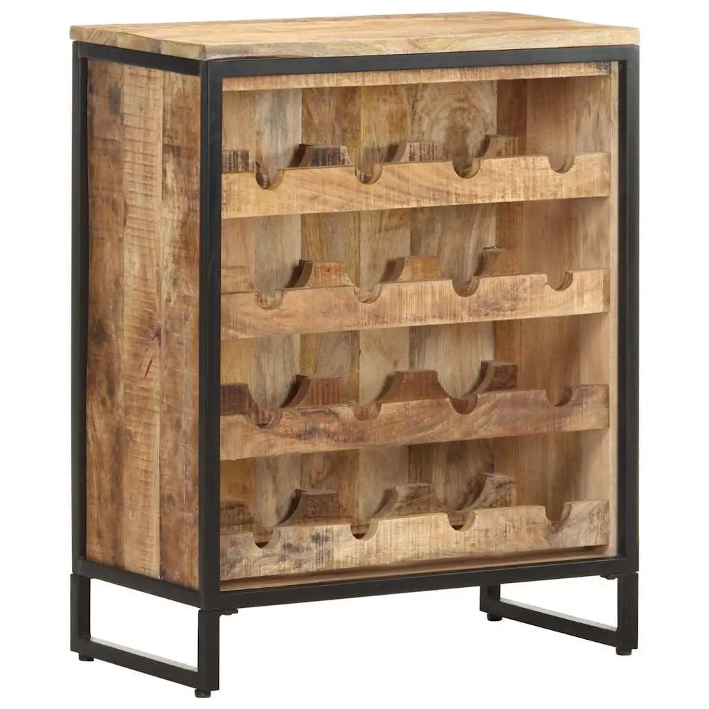 Wine Cabinet Storage Display Holder 62x33x78.5 cm Brown Mango Wood
