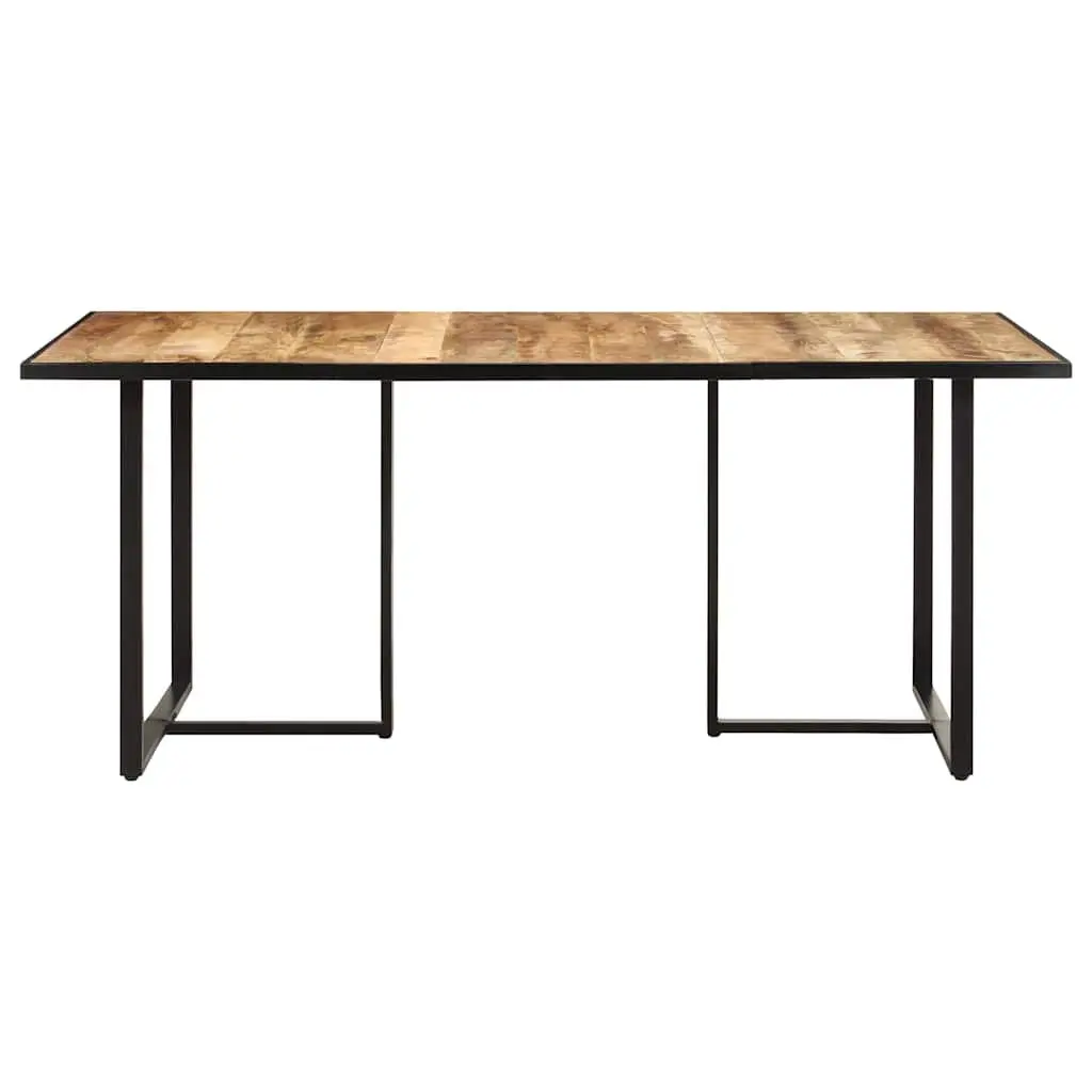 Dining Table Industrial Kitchen Furniture 180 cm Solid Mango Wood Brown