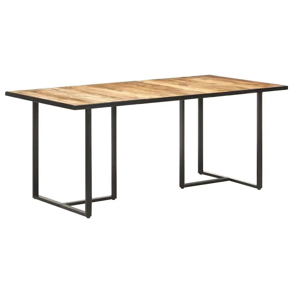 Dining Table Industrial Kitchen Furniture 180 cm Solid Mango Wood Brown