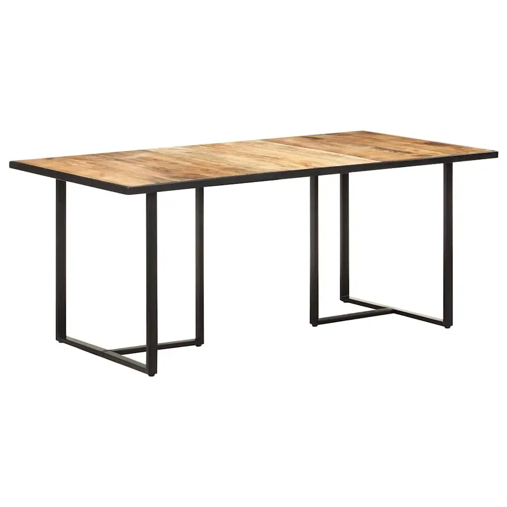 Dining Table Industrial Kitchen Furniture 180 cm Solid Mango Wood Brown