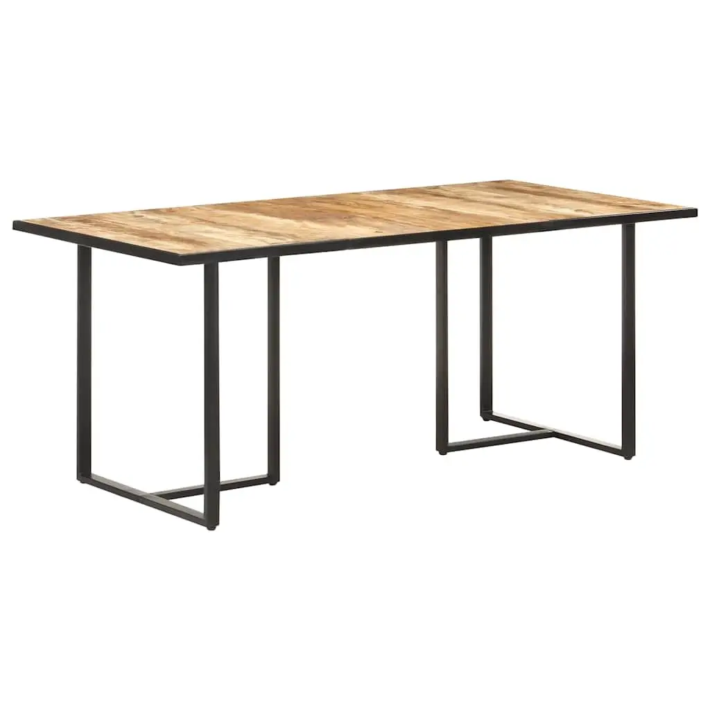 Dining Table Industrial Kitchen Furniture 180 cm Solid Mango Wood Brown