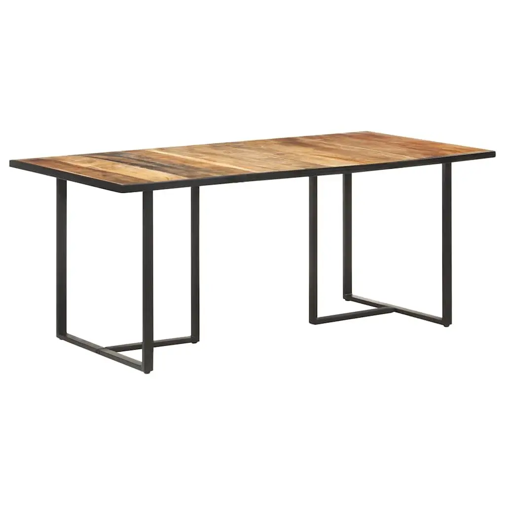 Dining Table Industrial Kitchen Furniture 180 cm Solid Mango Wood Brown