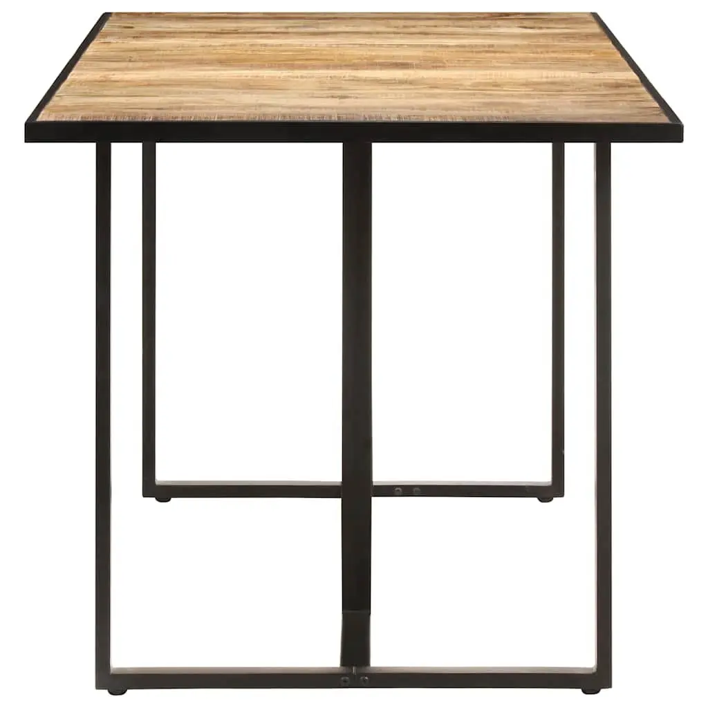 Dining Table Industrial Kitchen Furniture 180 cm Solid Mango Wood Brown