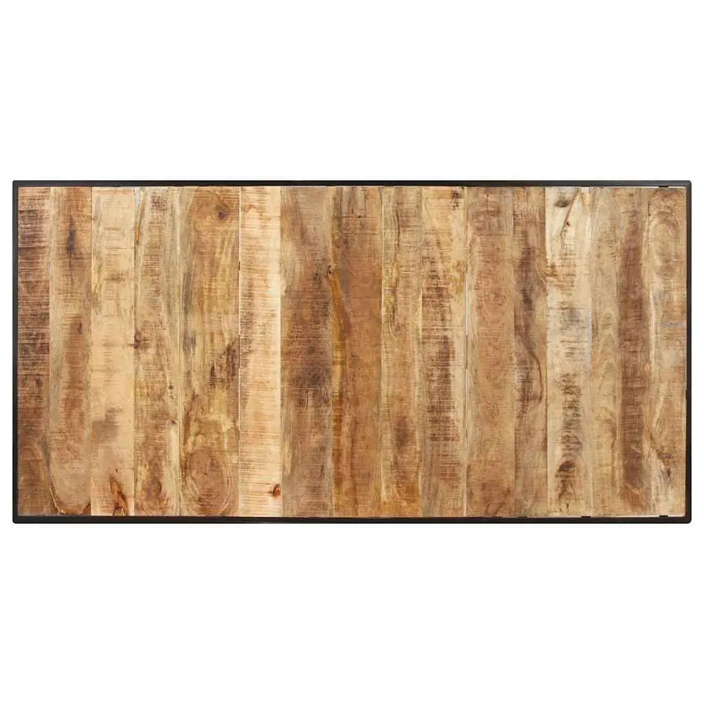 Dining Table Industrial Kitchen Furniture 180 cm Solid Mango Wood Brown