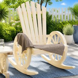 Comfortable and Durable Rocking Adirondack Chair Set