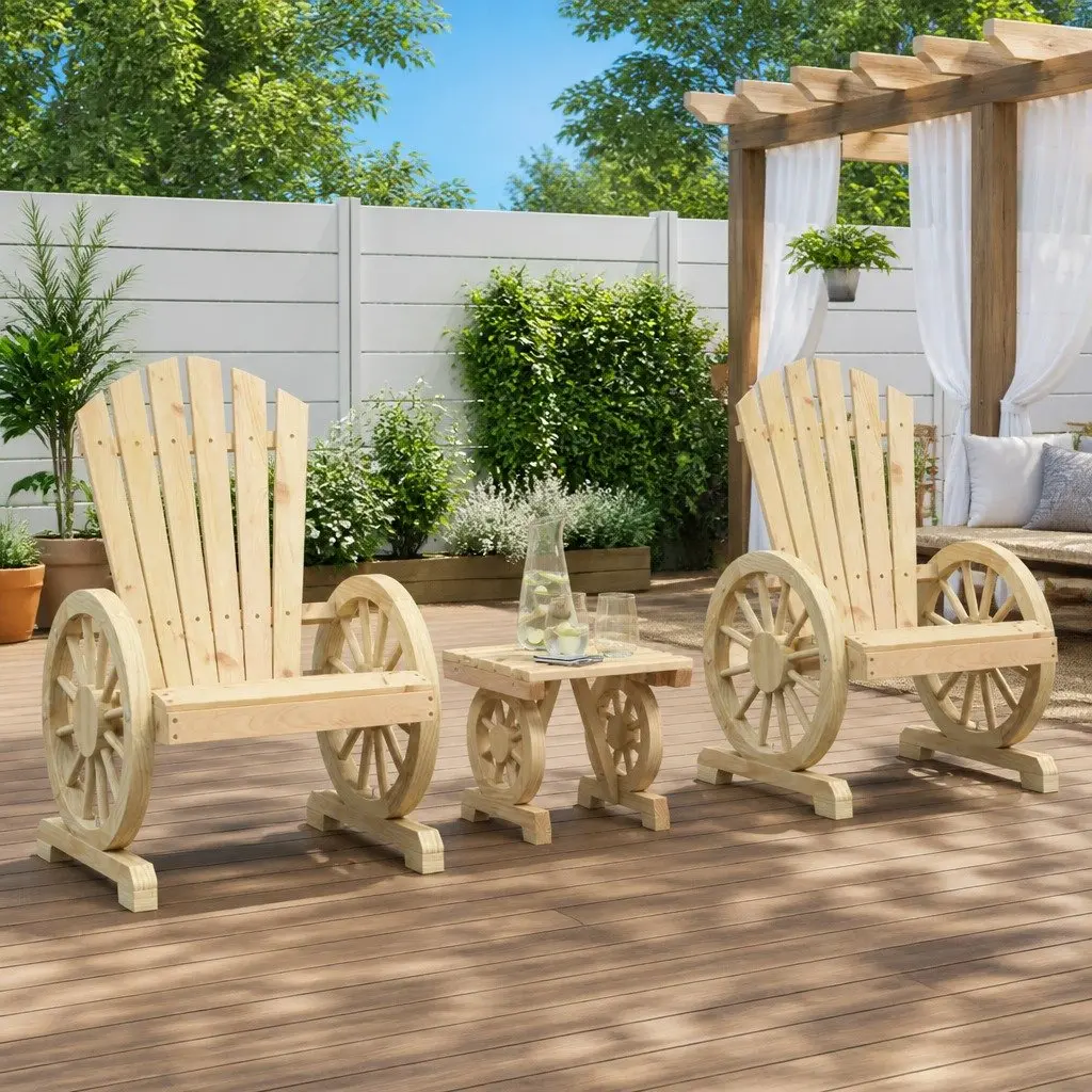 3-Piece Garden Lounge Set with Table