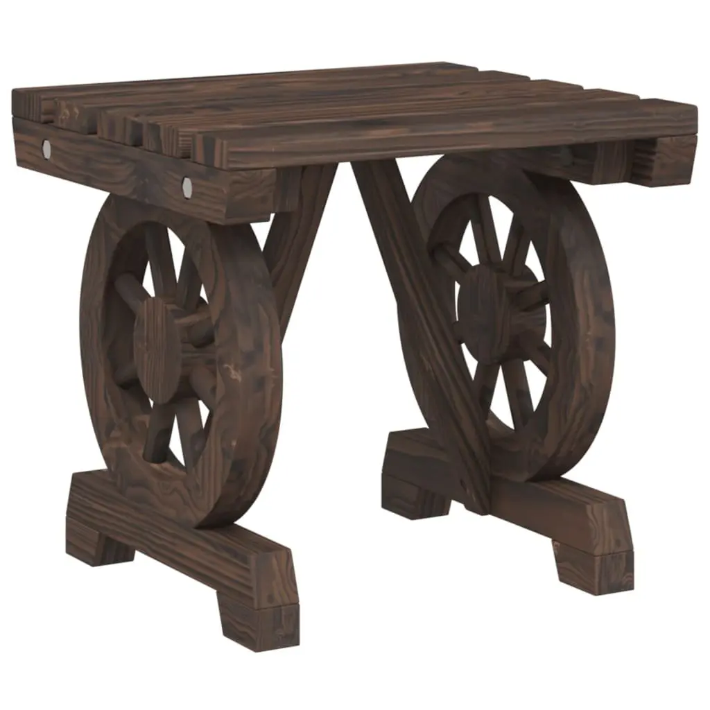 3 Piece Garden Lounge Set Adirondack Chair Coffee Table Outdoor Furniture Brown