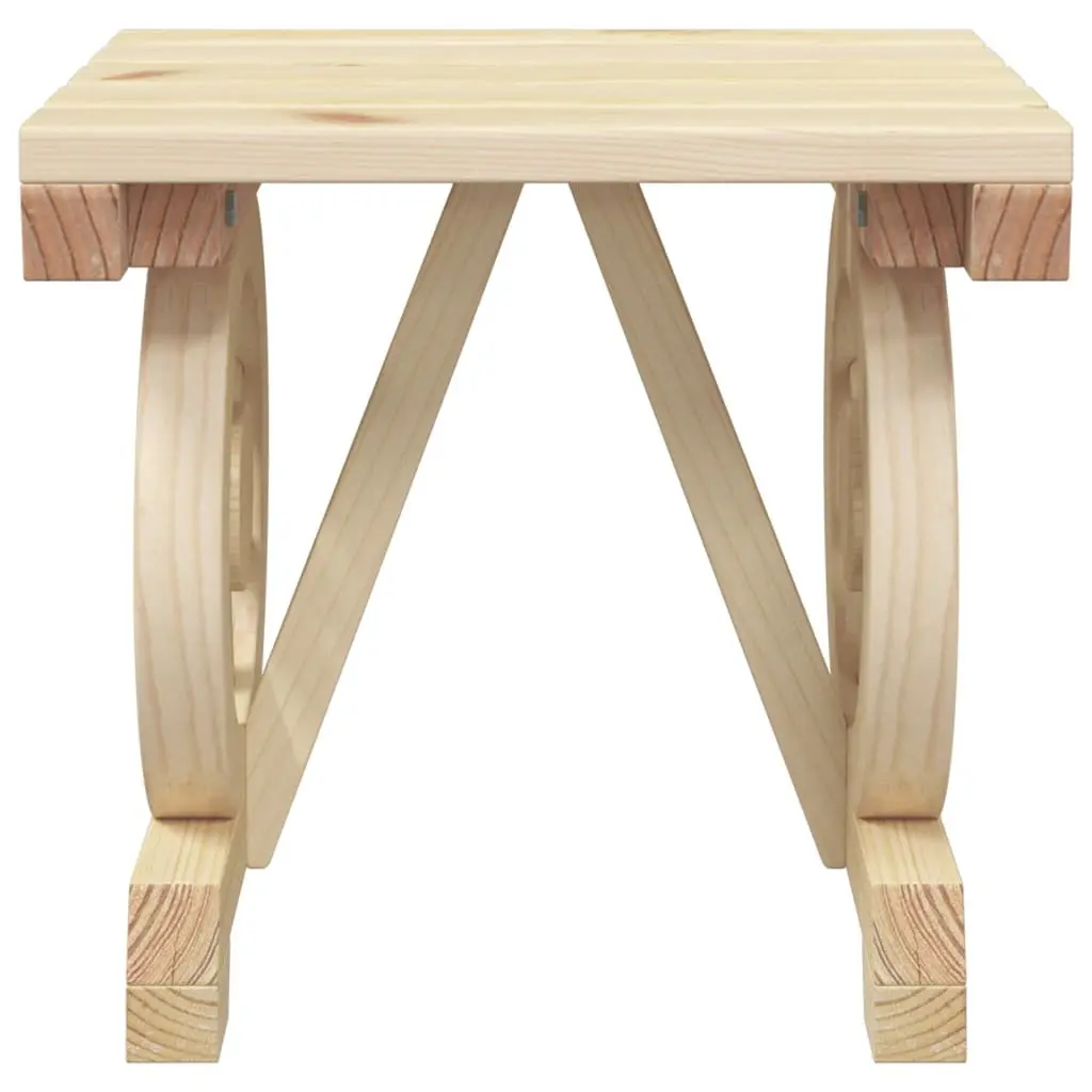 3 Piece Garden Lounge Set Solid Wood Fir Adirondack Rocking Chair Coffee Table
