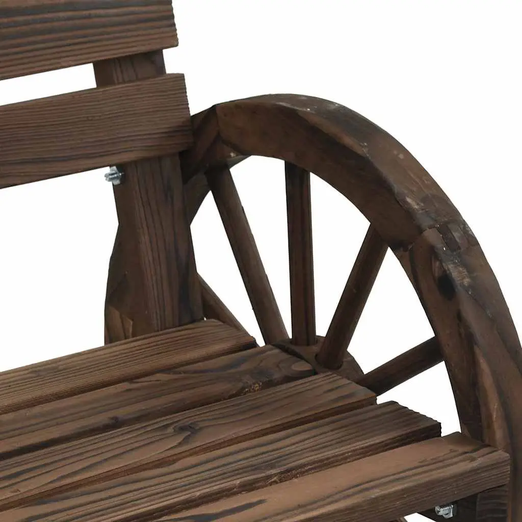 Outdoor Garden Chairs Solid Wood Fir Brown Patio Seating 4 Pieces