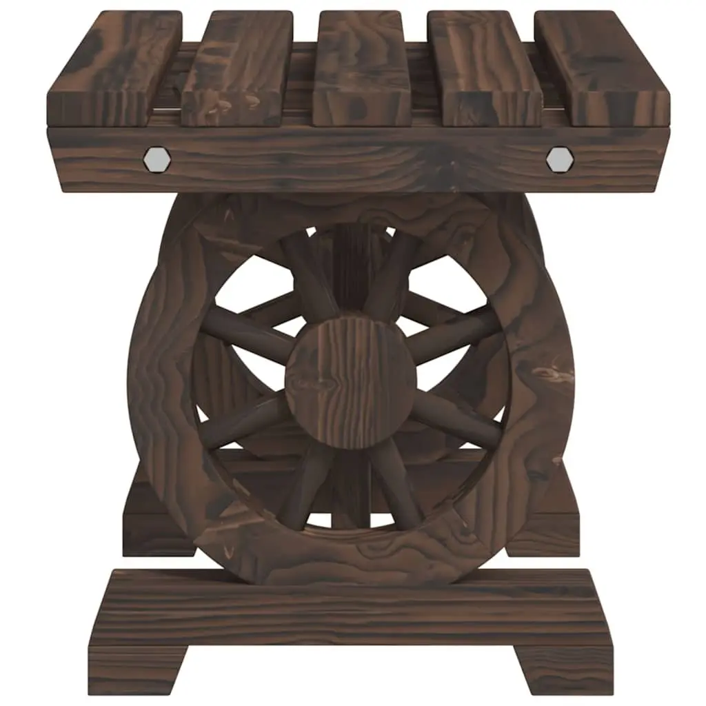 3 Piece Garden Lounge Set Adirondack Chair Outdoor Furniture Brown Wood