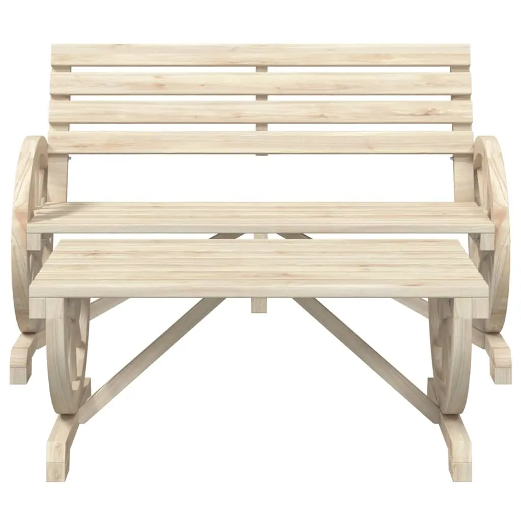 4 Piece Garden Lounge Set Adirondack Style Outdoor Furniture Brown