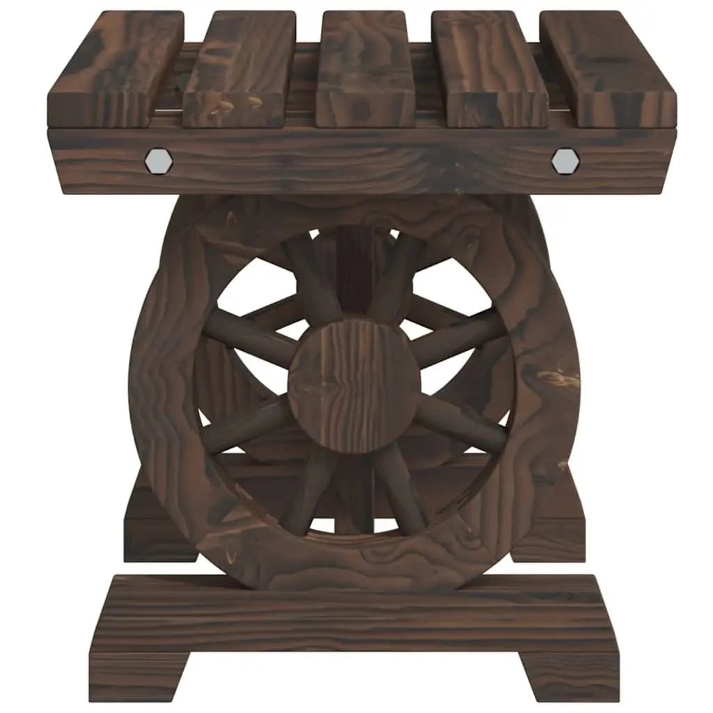 Outdoor Dining Set Garden Table Chairs 5 Piece Solid Fir Wood Brown